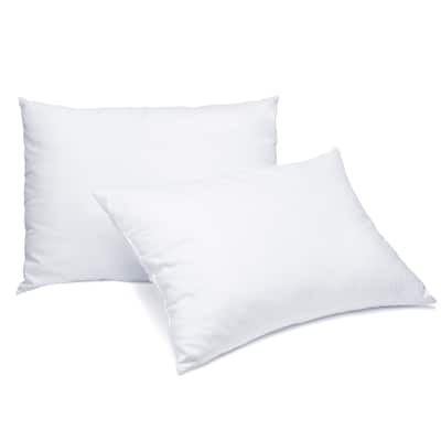 Martex Twin Pack White Plush Polyfill Soft Breathable Pillow