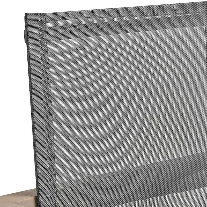 Beachview Outdoor 8 Seater Acacia Wood Dining Set by Christopher Knight Home