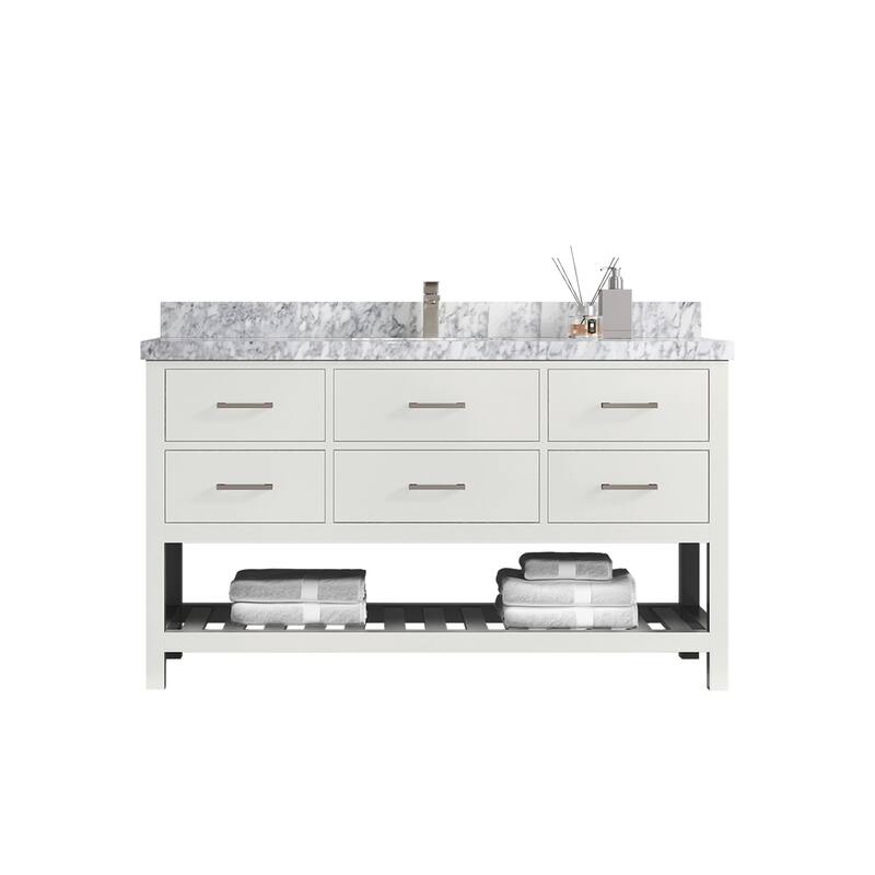 Willow Collections 60 in. W x 22 in. D Parker Single Sink Bathroom Vanity with Countertop