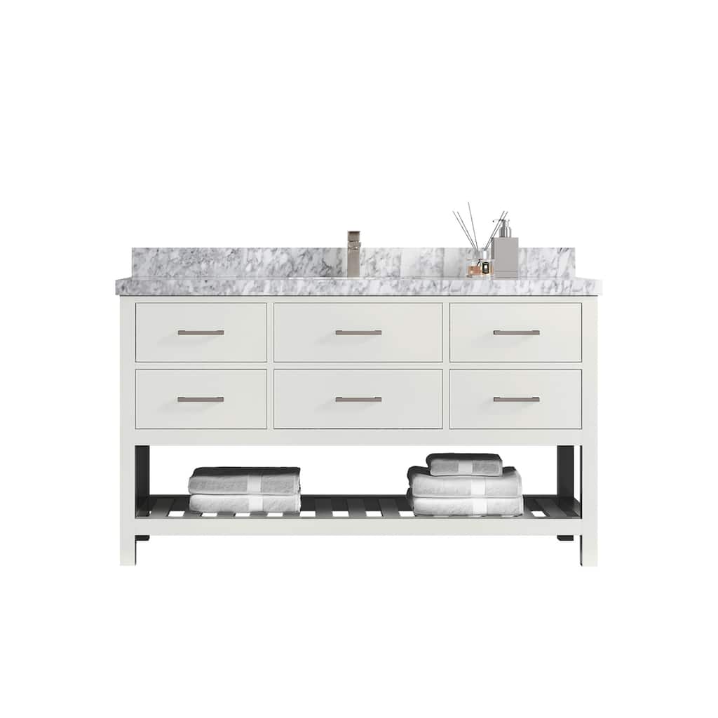 Willow Collections 60 in. W x 22 in. D Parker Single Sink Bathroom Vanity with Countertop