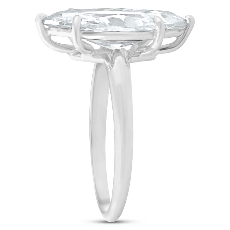 Bliss Diamond Certified 5Ct Marquise Diamond Solitaire Engagement Ring White Gold Lab Grown