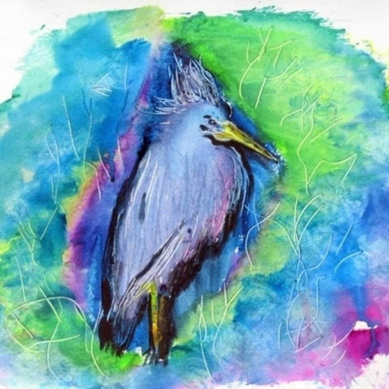 Shop Betsy Drake Pm438 Little Blue Heron Place Mat Set Of 4