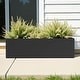 preview thumbnail 12 of 49, Dovelina Modern Metal Rectangular Planter- Elevate Your Space, Indoors & Outdoors