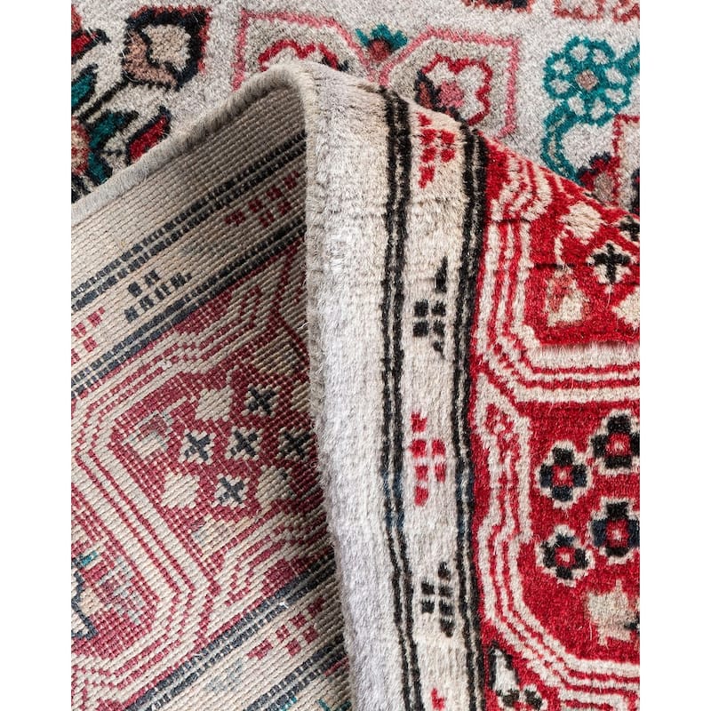 Overton Hand Knotted Wool Vintage Inspired Modern Contemporary Overdyed Multi Area Rug - 3' 2" x 5' 5"