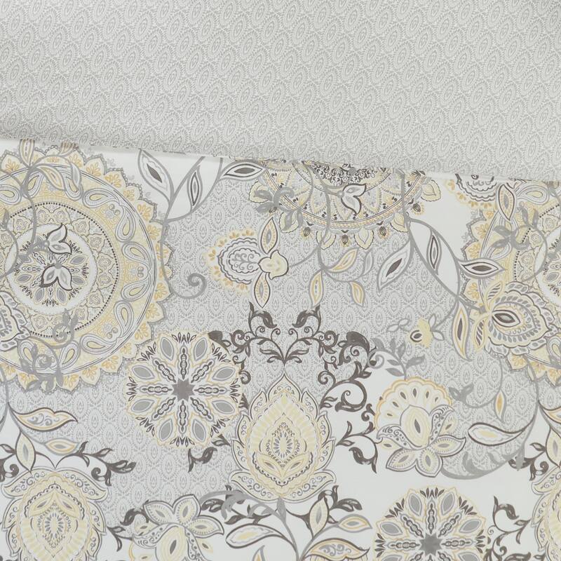Madison Park Loleta 8 Piece Cotton Floral Printed Reversible Comforter Set