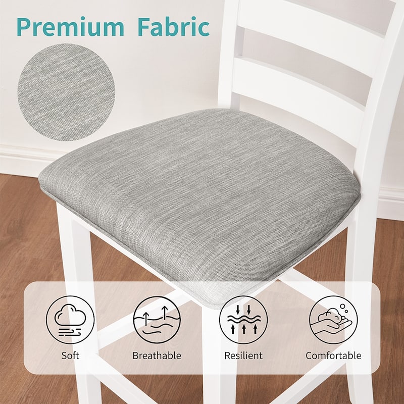 30" Modern Dining Table Set, 2-Seater Charging Station 3-Tier Storage