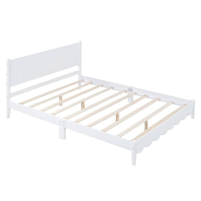 Vintage Style Platform Bed Frame
