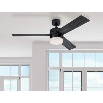 Westinghouse Lighting Alta Vista 52-Inch 3-Blade Indoor Ceiling Fan with Dimmable LED Light and Opal Frosted Glass