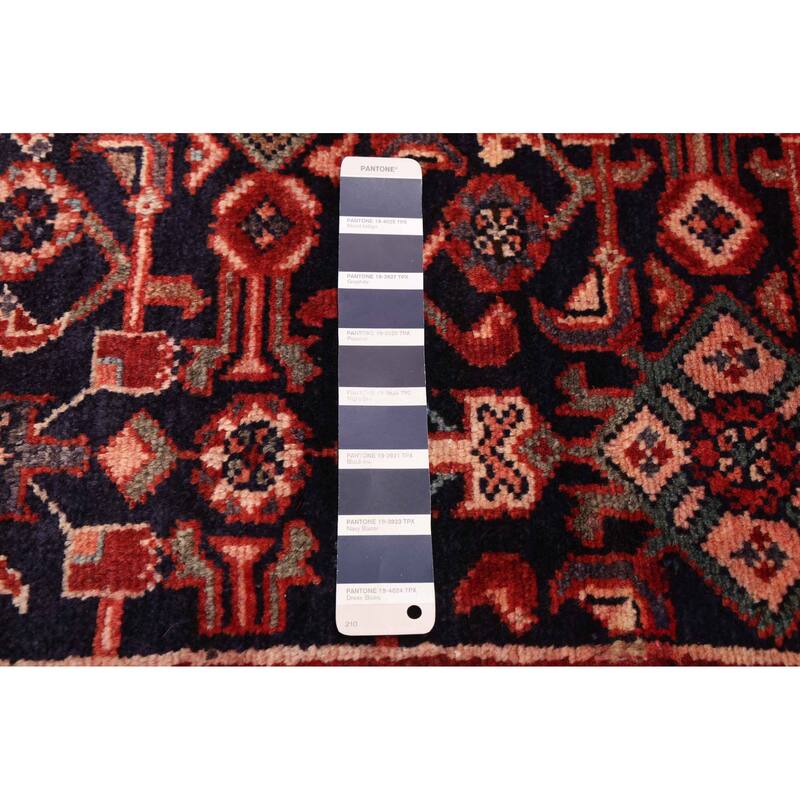 ECARPETGALLERY Hand-knotted Andelz Dark Navy Wool Rug - 3'4 x 16'6