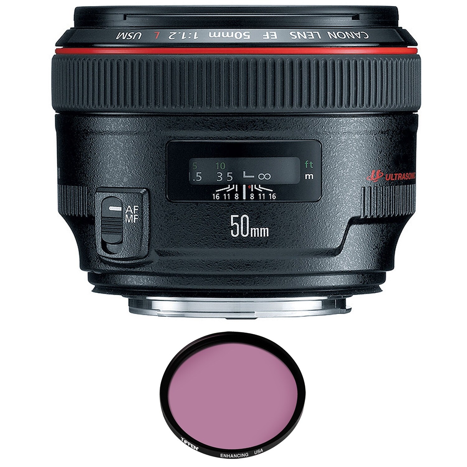 Shop Canon Ef 50mm F 1 2l Usm Lens With Pro Filter Free Shipping Today Overstock 27316887