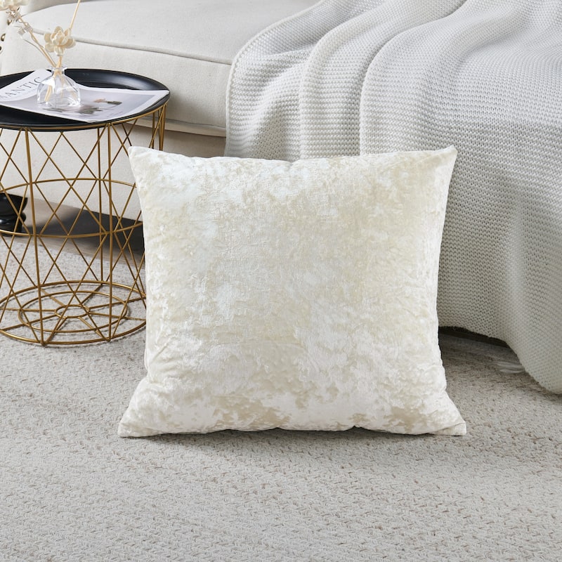 Rancho Crushed Velvet Throw Pillow Cover Set, NO INSERT