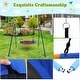 preview thumbnail 3 of 5, Saucer Swing with Stand for Kids