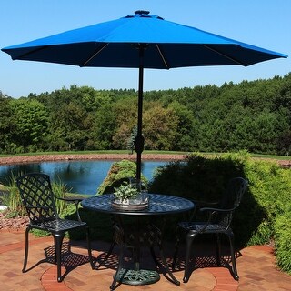 Shop Sunnydaze 9 Foot Aluminum Sunbrella Patio Umbrella Solar