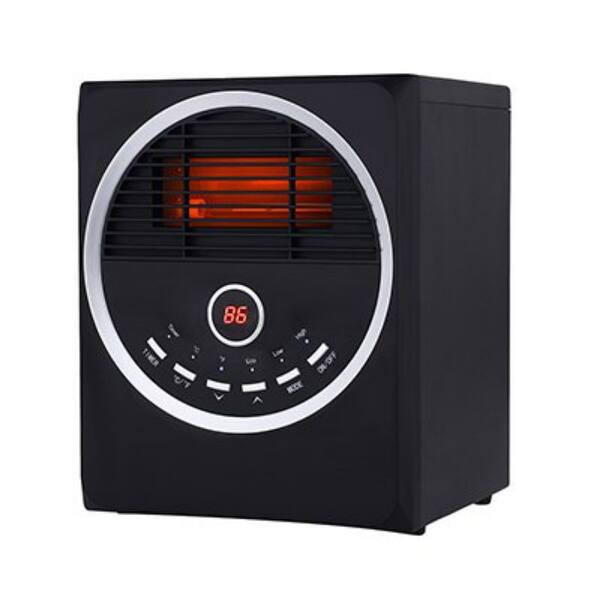 Shop Konwin Gd9215bcp 4bj Infrared Quartz Heater With Led Display 4 Tube 1500w Overstock 24289610