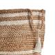 LR Home Montego Striped Natural Jute 17-inch Storage Basket - 17" x 17" x 17"