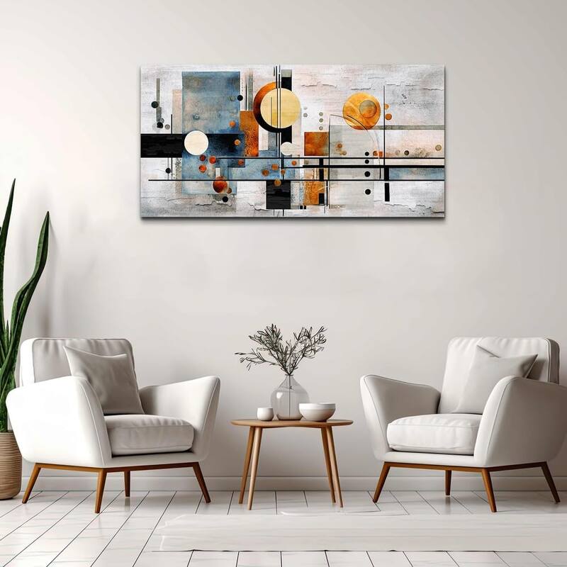 Color Block Line Canvas Prints, Abstract Pictures