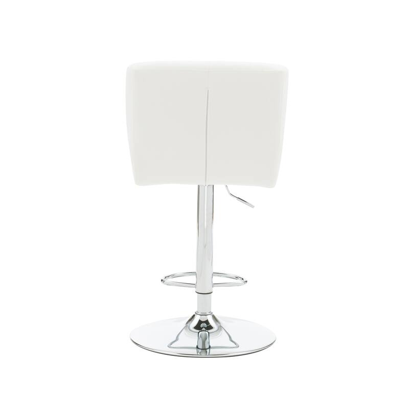 Reilly Adjustable Faux Leather Barstool