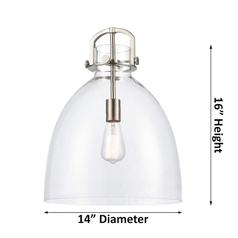 Innovations Lighting 411-1SL-15-14-Newton Bell-Pendant Newton Bell 14"