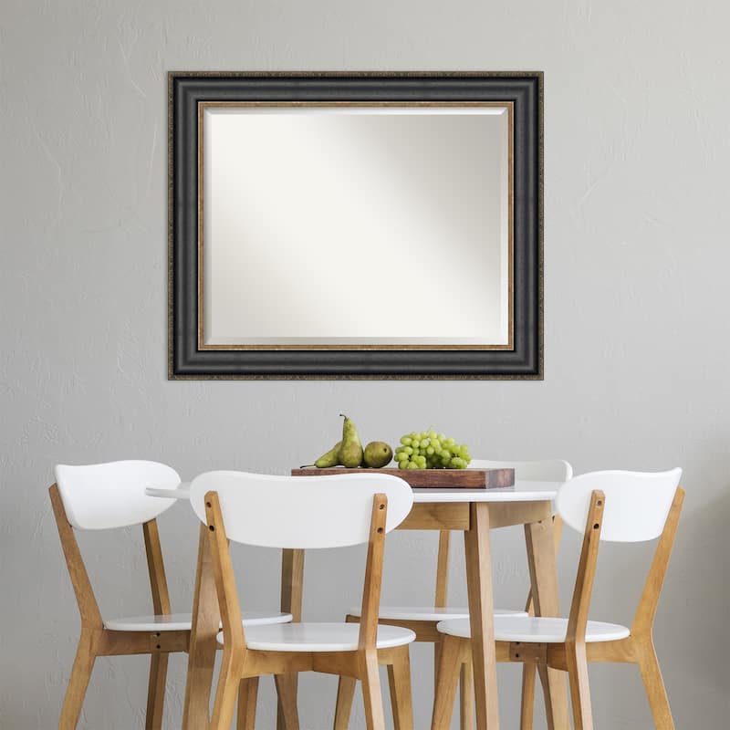 Beveled Wall Mirror - Thomas Black Bronze Frame - Thomas Black Bronze