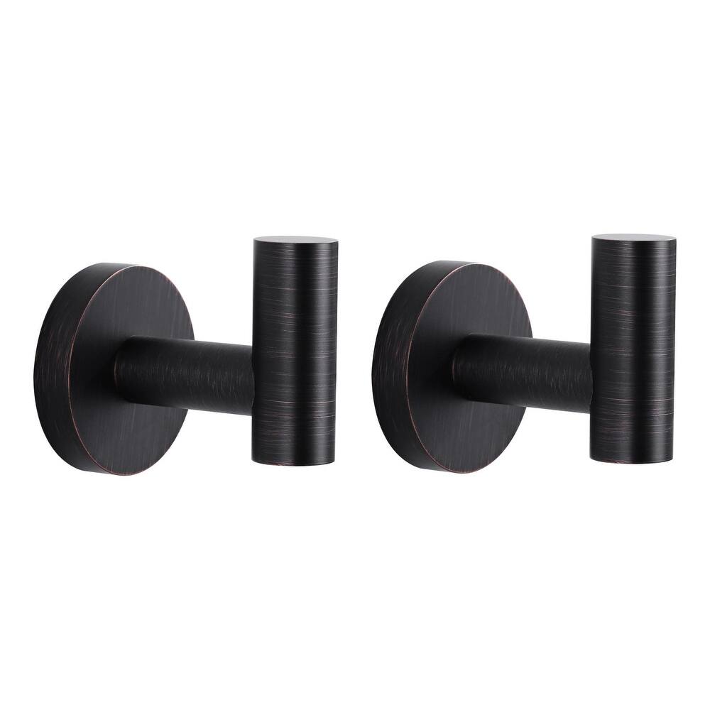 WOWOW Stainless Steel J-Hook Robe/Towel Hook 2 PCS