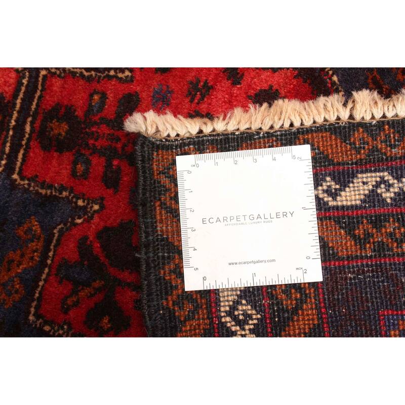 ECARPETGALLERY Hand-knotted Teimani Dark Navy Wool Rug - 2'9 x 4'1