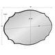 preview thumbnail 72 of 70, Kate and Laurel Leanna Scalloped Oval Wall Mirror