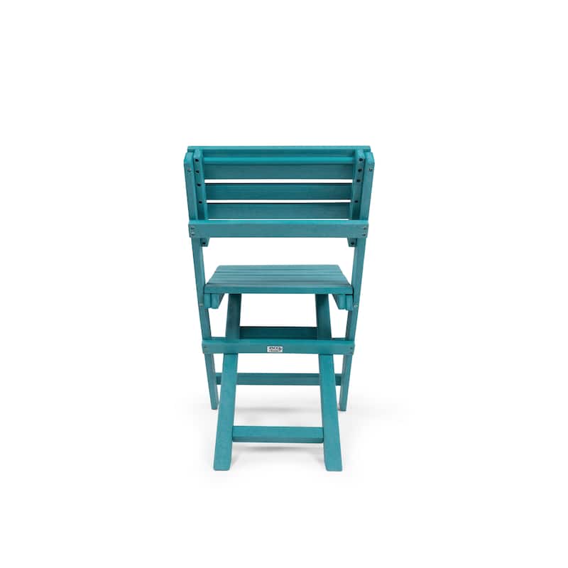 Las Cabos Fully Assembled All-Weather Recycled HDPE Outdoor Folding Bistro Chair