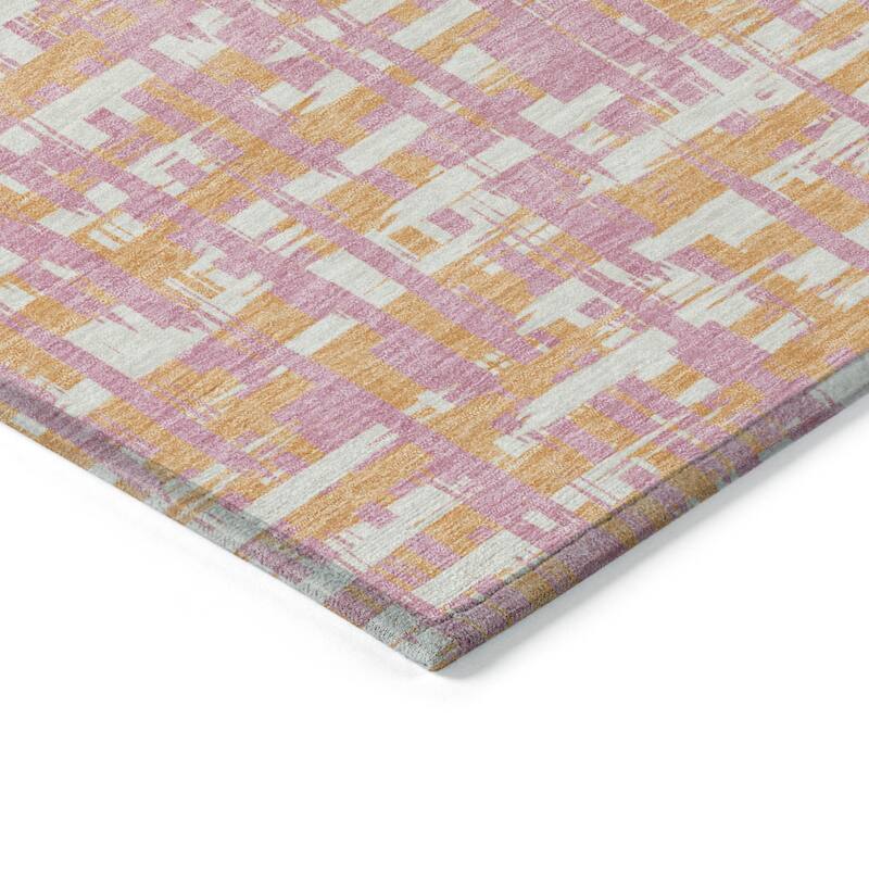 HomeRoots Abstract Transitional Rectangle Outdoor Rug