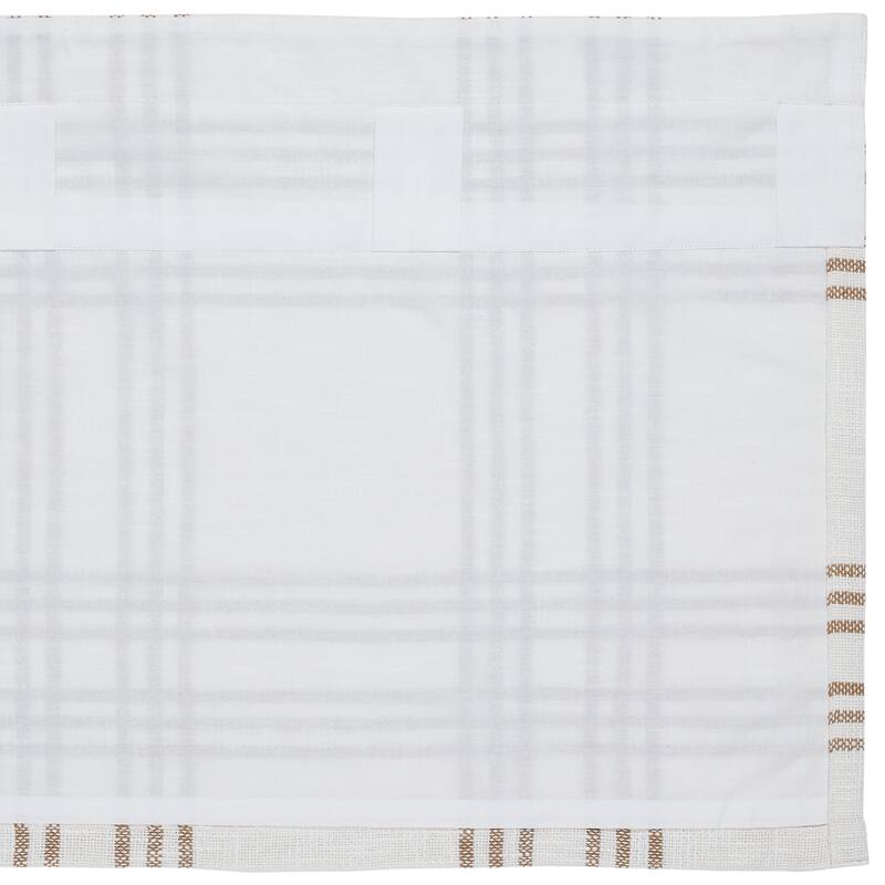 Wheat Plaid Valance 19x60 - M