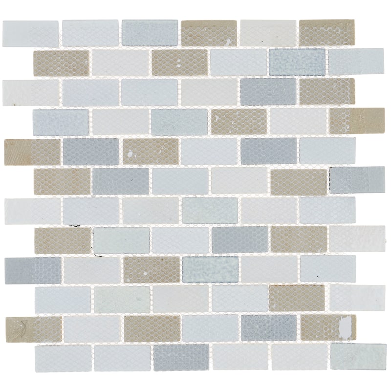 Daltile Crystal Shores 2'' x 1'' Brick-Joint Mosaic Tile (10 PCS Per Carton) (9.70 SQFT Per Carton)