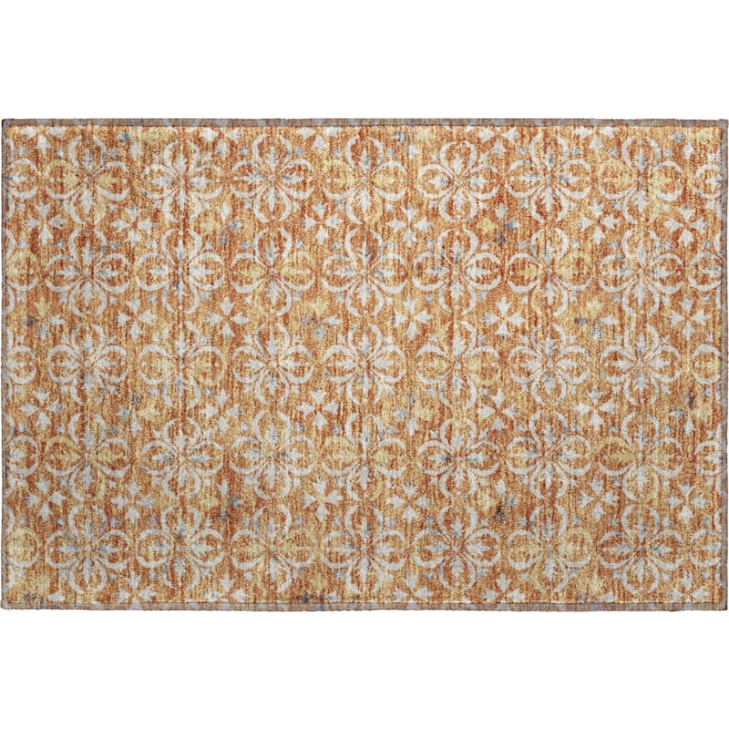 Premium Washable Super Soft Transitional Medallions Mayfield Rug