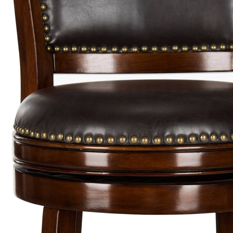 SAFAVIEH Kristina 29-inch Sierra Brown Bar Stool - 20.5" x 20.8" x 43.5" - 21Wx21Dx44H
