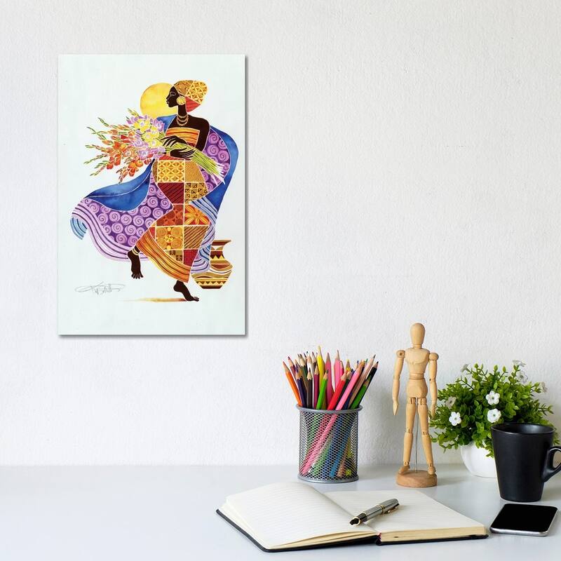 iCanvas "Kikora" by Keith Mallett Canvas Print - 12x8x0.75