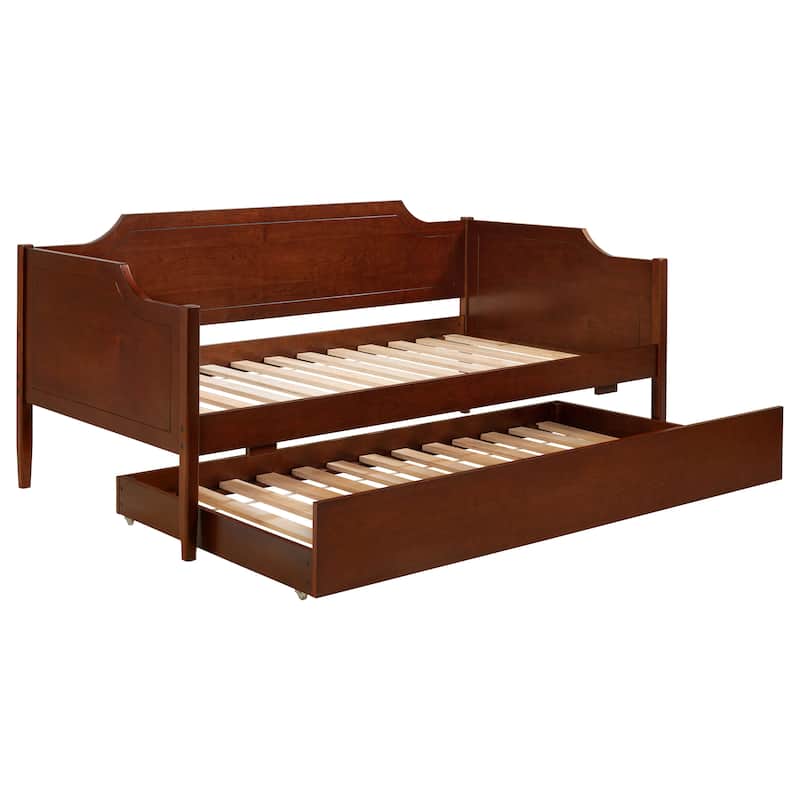 Wellston Cherry Wood Twin Daybed With Trundle