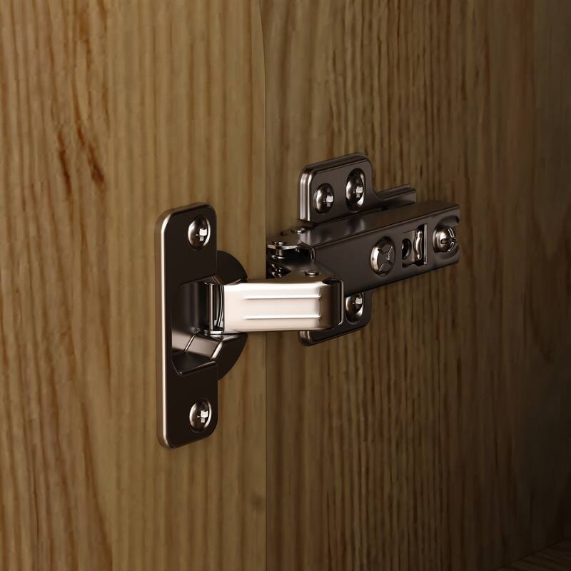 Rounded - corner Storage Cabinet: Light Wood Finish with a Soft - edged Design for Ample Storage