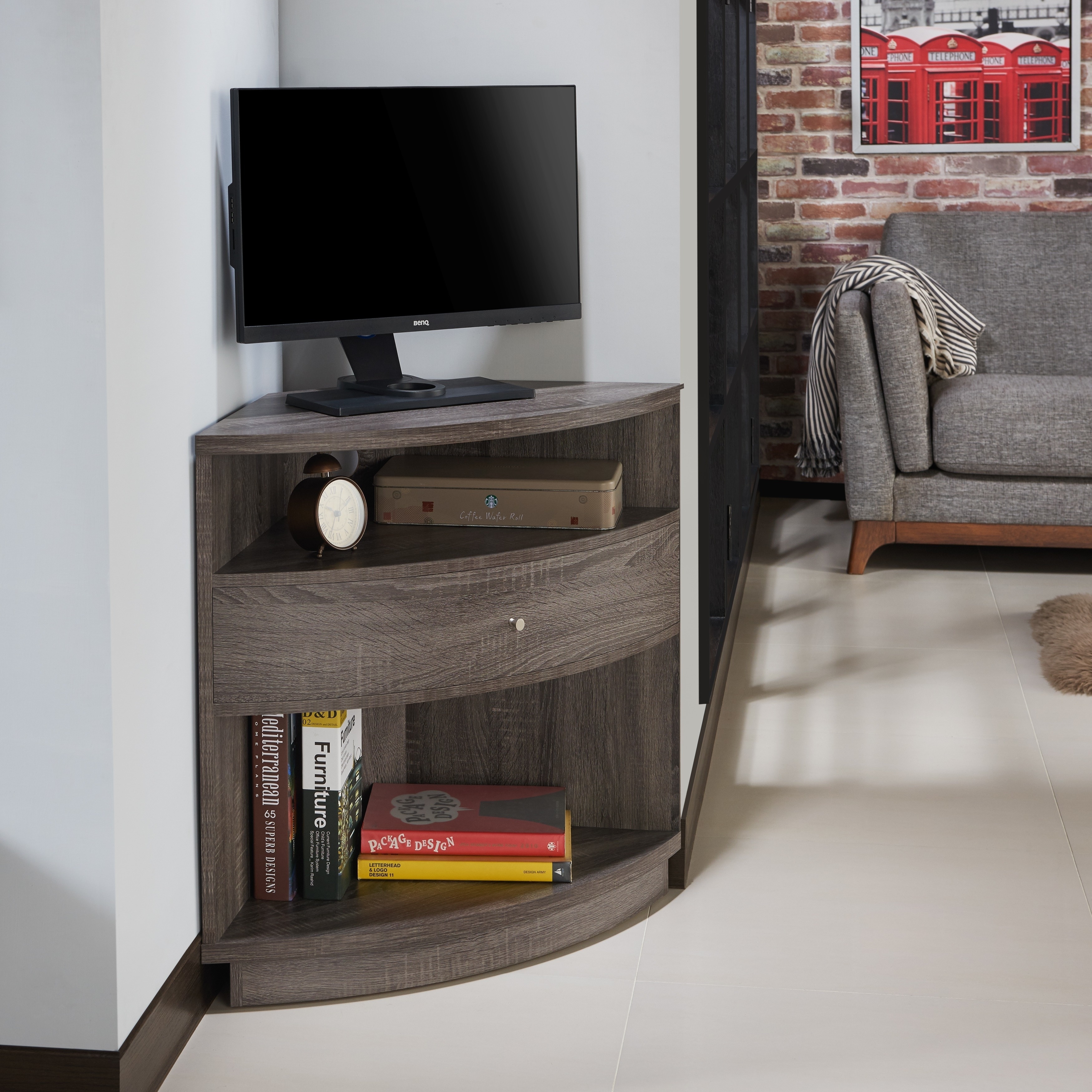 Furniture Of America Aishe Urban Contemporary Corner Storage Cabinet On Sale Overstock 20255198