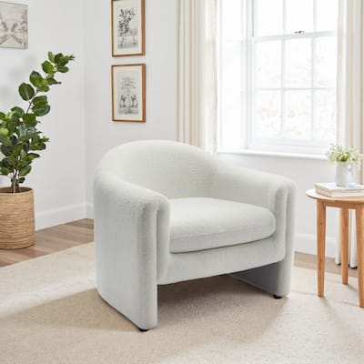 Modern Upholstered Barrel Accent Chair