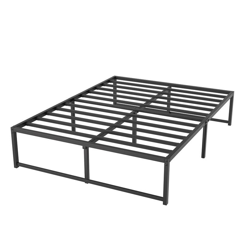 14 Inch Bed Frames,3500 lbs Heavy Duty Metal Platform,Steel Slats Support/No Box Spring Needed
