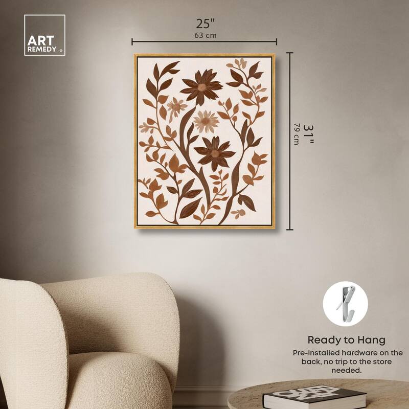 Sepia Sepal III Canvas by Art Remedy