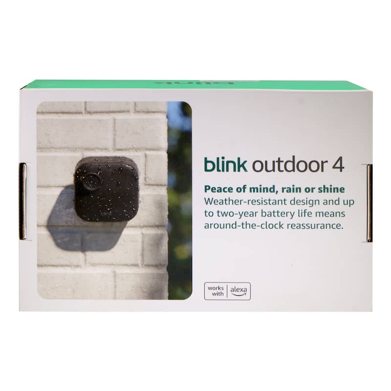 Blink Outdoor 4 Wireless Smart Security Camera - Sync Module Core Included (5 Cameras) - Black