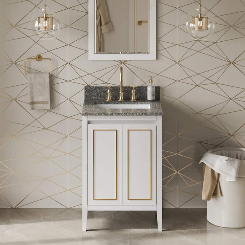Jeffrey Alexander VKITPER24R-MARBLE Percival II 24" Free Standing