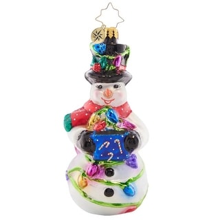 Christopher Radko Light The Night Snowman Christmas Ornament 1021614 ...