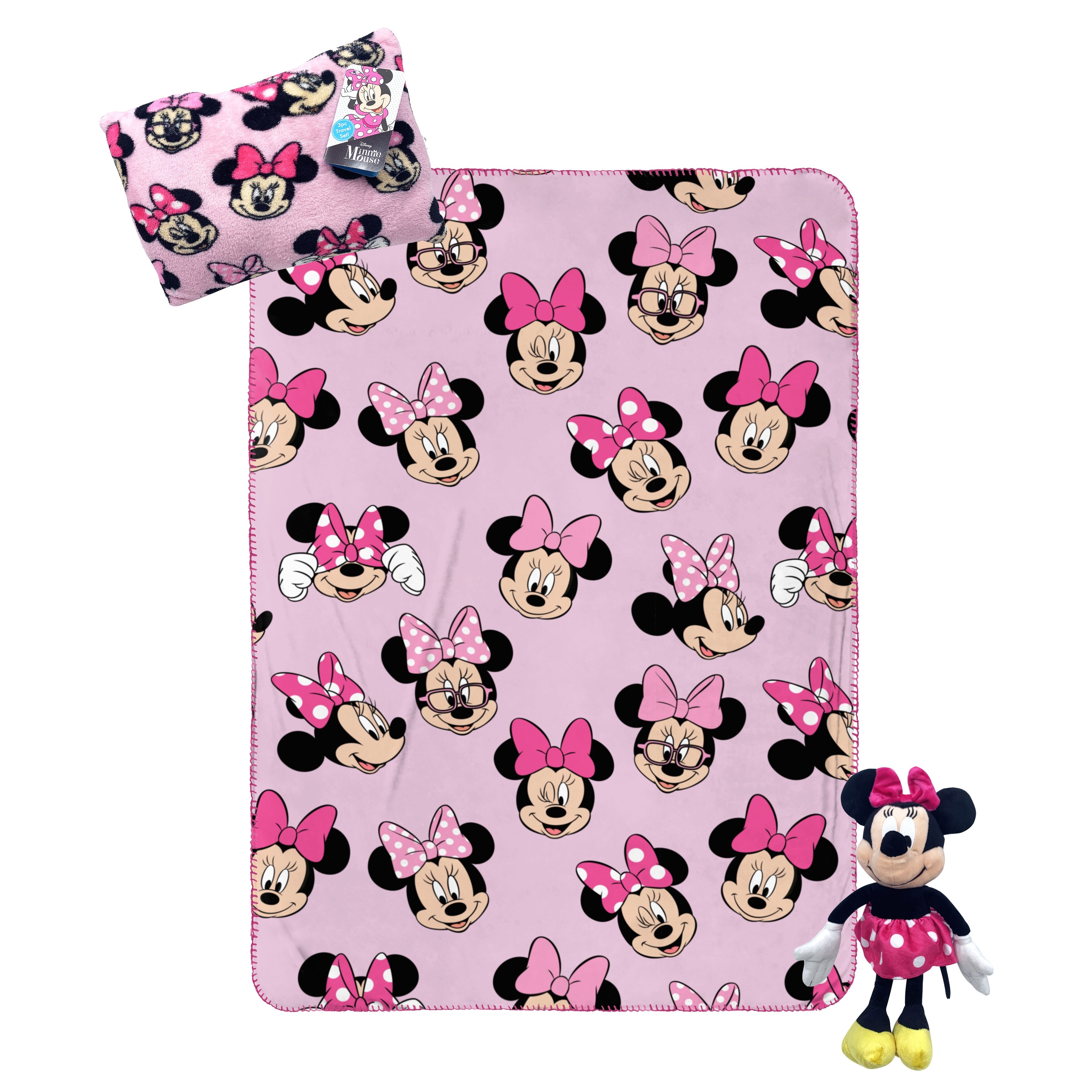 Minnie mouse blanket sale and pillow set