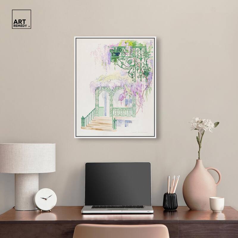 Cast Iron Porch Railing Canvas by Art Remedy