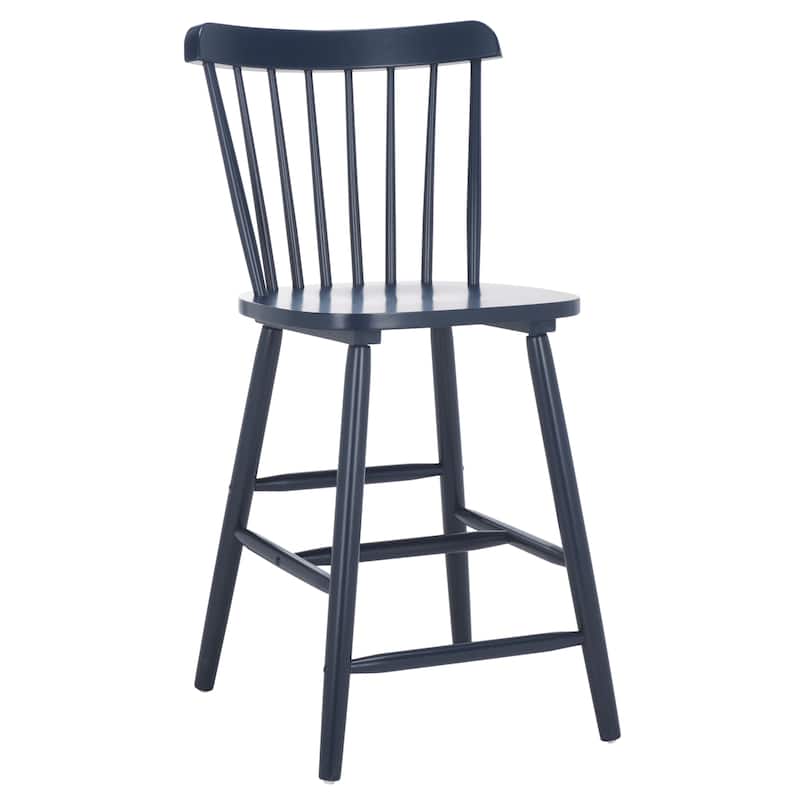 SAFAVIEH Arra 24-inch Spindle Farmhouse Counter Stool (Set of 2) - 19.9" x 20.1" x 43.1" - 20"W x 20"D x 38"H