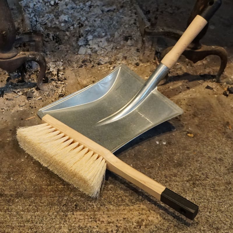 Kings County Tools Ash Shovel and Hearth Brush Fireplace Tools Set