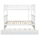 preview thumbnail 8 of 9, Full over Full Bunk Bed Frame w/Trundle-Convertible to 2 Platform Bedframe