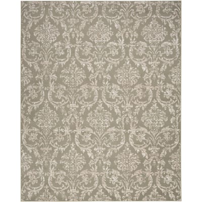 Nourison Jubilant Vintage Farmhouse Damask Area Rug