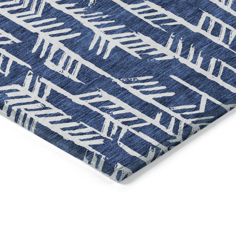HomeRoots Tribal Transitional Rectangle Outdoor Rug