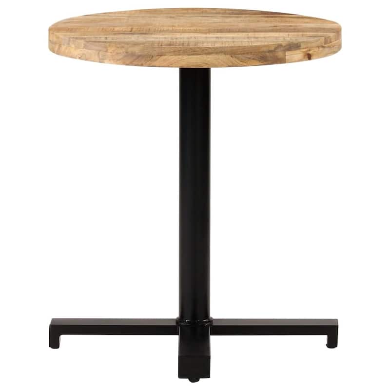 vidaXL Bistro Table Round Ø27.6"x29.5" Rough Mango Wood